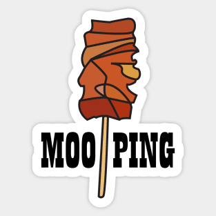" MOO PING " THAI FOOD Illustration Sticker